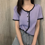 パイピングデザインカーディガン