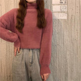 ふわふわハイネックニット