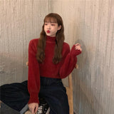 ふわふわハイネックニット