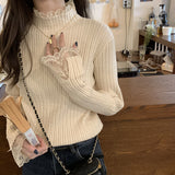 重ね着風ニットトップス