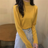 ハーフハイネックベーシックニット