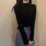 ハーフハイネックベーシックニット