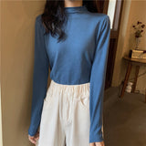 ハーフハイネックベーシックニット