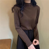 ハーフハイネックベーシックニット