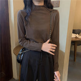 ハーフハイネックベーシックニット