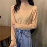 ハーフハイネックベーシックニット