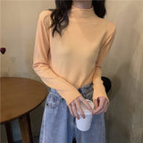 ハーフハイネックベーシックニット