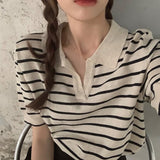 ボーダーポロシャツ