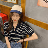 ボーダーポロシャツ