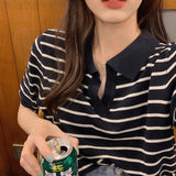 ボーダーポロシャツ