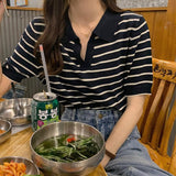 ボーダーポロシャツ