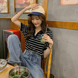 ボーダーポロシャツ