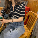 ボーダーポロシャツ