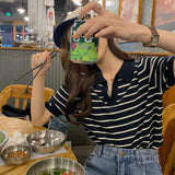 ボーダーポロシャツ