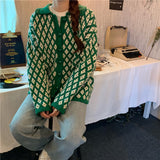 レトロチェックカーディガン