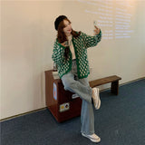 レトロチェックカーディガン