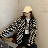 レトロチェックカーディガン