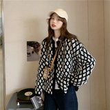 レトロチェックカーディガン