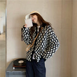 レトロチェックカーディガン