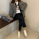 レトロチェックカーディガン