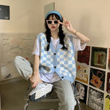 ブロックチェックベスト【ユニセックス】