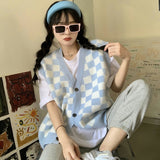 ブロックチェックベスト【ユニセックス】