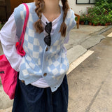ブロックチェックベスト【ユニセックス】