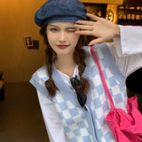 ブロックチェックベスト【ユニセックス】