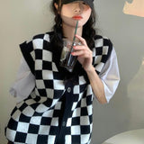 ブロックチェックベスト【ユニセックス】