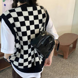 ブロックチェックベスト【ユニセックス】