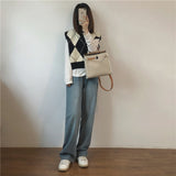 アーガイル柄ニットベスト