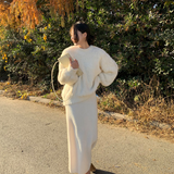 オーバーサイズシャギーニット