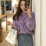 ドルマンスリーブデザインニット