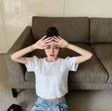 フェイクレイヤードレースTシャツ