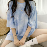 タイダイ柄レターTシャツ