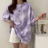 タイダイ柄レターTシャツ