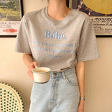 刺繍ロゴTシャツ