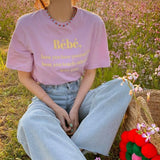 刺繍ロゴTシャツ