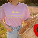 刺繍ロゴTシャツ