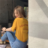 Californiaバックレター半袖Tシャツ