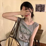 2枚重ねノースリカットソー