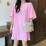 【11色展開】オーバーシンプルロングトップス