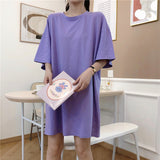 【11色展開】オーバーシンプルロングトップス