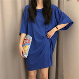 【11色展開】オーバーシンプルロングトップス