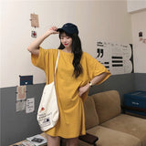 【11色展開】オーバーシンプルロングトップス