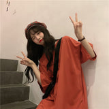 【11色展開】オーバーシンプルロングトップス