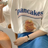 パンケーキプリントTシャツ
