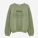 刺繍ロゴスウェット