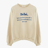 刺繍ロゴスウェット