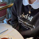 刺繍ロゴスウェット